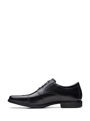 Черный - Стандартный фит (G) - Кожаная Обувь Clarks Howard - Image 6 of 7