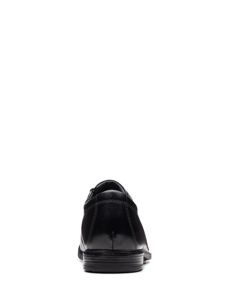 Черный - Стандартный фит (G) - Кожаная Обувь Clarks Howard - Image 7 of 7