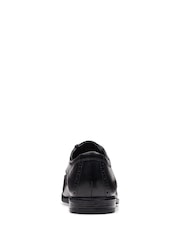 Clarks Black Standard Fit (G) Leather Howard Walk Wide Fit Shoes - Image 6 of 6