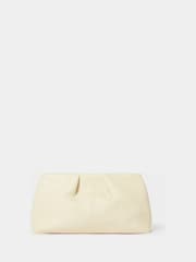 Osprey London Cream The Pleated Leather Clutch Bag - Image 5 of 5