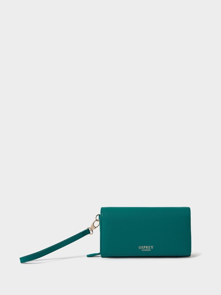 Verde - Monedero organizador de viajes de cuero de Osprey London - Imagen 1 de 6 Verde - Monedero organizador de viajes de cuero de Osprey London - Imagen 1 de 6