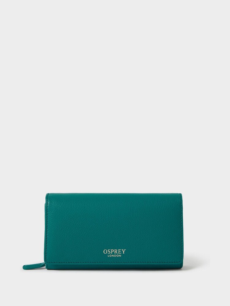 Verde - Monedero organizador de viajes de cuero de Osprey London - Imagen 2 de 6 Verde - Monedero organizador de viajes de cuero de Osprey London - Imagen 2 de 6