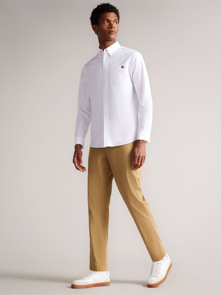 Naturalny - Luźne chinosy w swobodnym stylu Ted Baker Genbee - Image 3 of 6