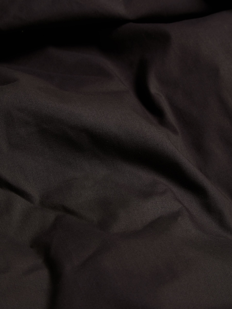 Black Cotton Rich Plain Duvet Cover and Pillowcase Set - Image 3 of 4