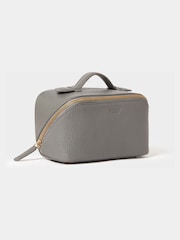 Osprey London Grey The Mini Jet Set Leather Washbag - Image 2 of 5