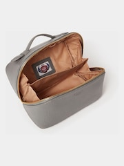 Osprey London Grey The Mini Jet Set Leather Washbag - Image 4 of 5