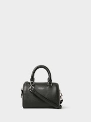 Osprey London Black The Madison Mini Leather Barrel Bag - Image 1 of 6