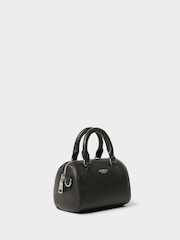 Osprey London Black The Madison Mini Leather Barrel Bag - Image 2 of 6