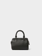 Osprey London Black The Madison Mini Leather Barrel Bag - Image 3 of 6