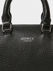 Osprey London Black The Madison Mini Leather Barrel Bag - Image 4 of 6