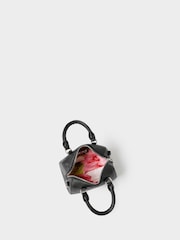 Osprey London Black The Madison Mini Leather Barrel Bag - Image 5 of 6