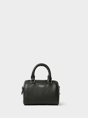 Osprey London Black The Madison Mini Leather Barrel Bag - Image 6 of 6