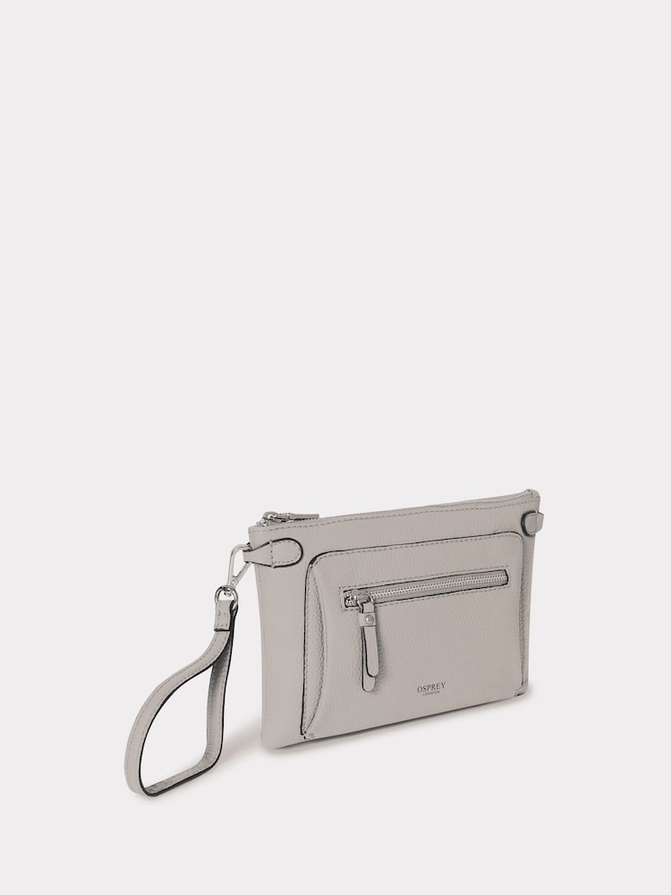 Osprey London Light Taupe The Ruby Leather Cross-Body Bag - Image 2 of 5 Osprey London Light Taupe The Ruby Leather Cross-Body Bag - Image 2 of 5