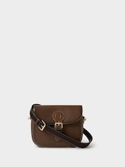 Osprey London Brown The O Buckle Leather Cross-Body Bag - Image 1 of 6