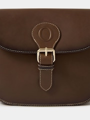 Osprey London Brown The O Buckle Leather Cross-Body Bag - Image 4 of 6