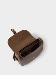 Osprey London Brown The O Buckle Leather Cross-Body Bag - Image 5 of 6