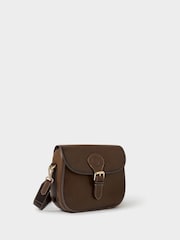 Osprey London Brown The O Buckle Leather Cross-Body Bag - Image 6 of 6