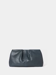 Osprey London Blue The Pleated Leather Clutch Bag - Image 3 of 5