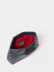 Osprey London Blue The Pleated Leather Clutch Bag - Image 4 of 5