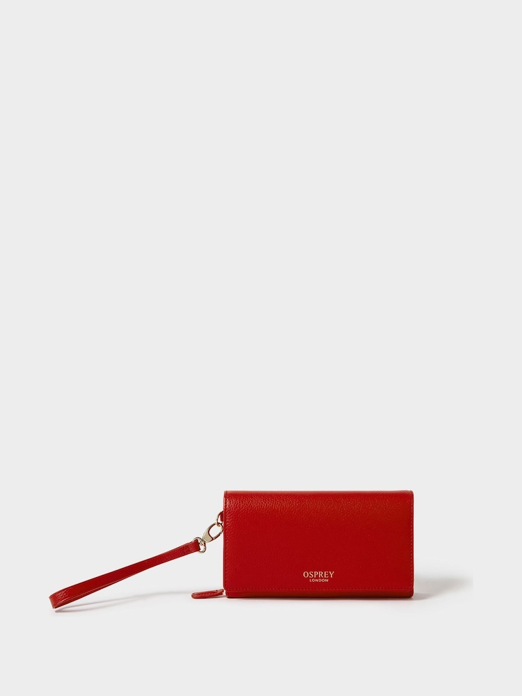 Rojo - Monedero organizador de viajes de cuero de Osprey London - Imagen 1 de 6 Rojo - Monedero organizador de viajes de cuero de Osprey London - Imagen 1 de 6