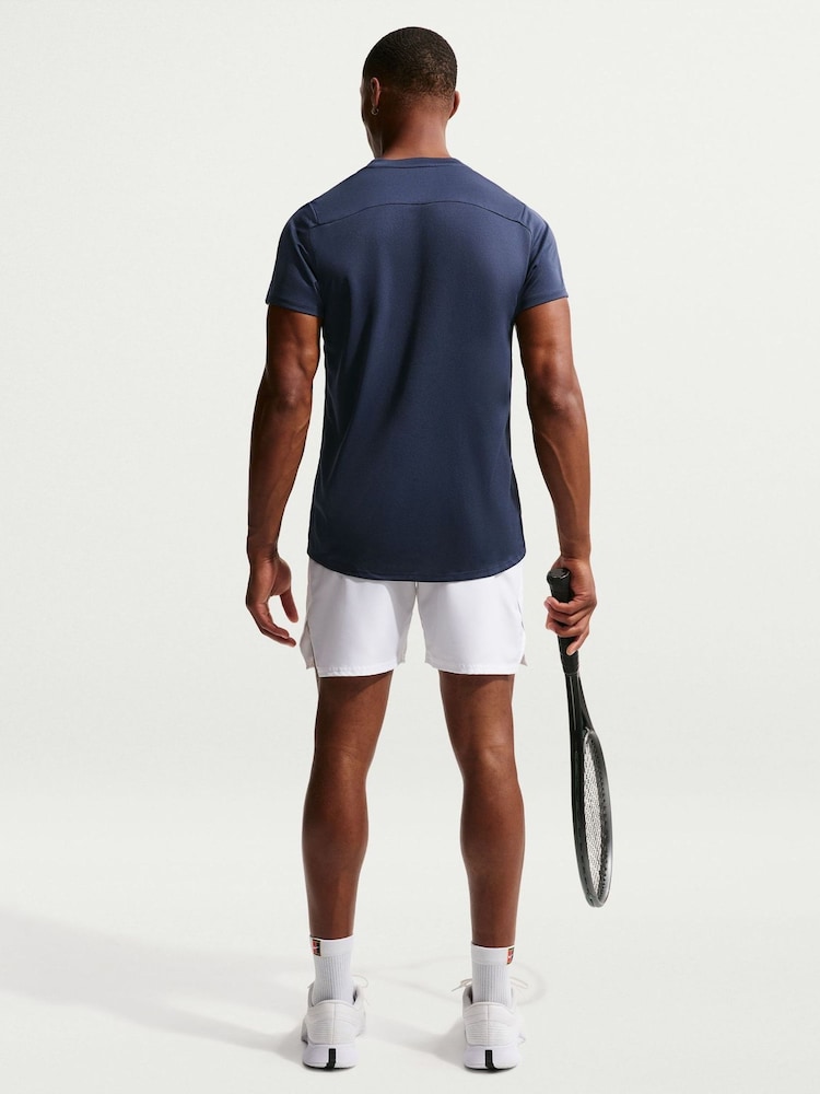 Nike Navy Court Victory DriFIT Tennis Top - Image 2 of 6 Nike Navy Court Victory DriFIT Tennis Top - Image 2 of 6