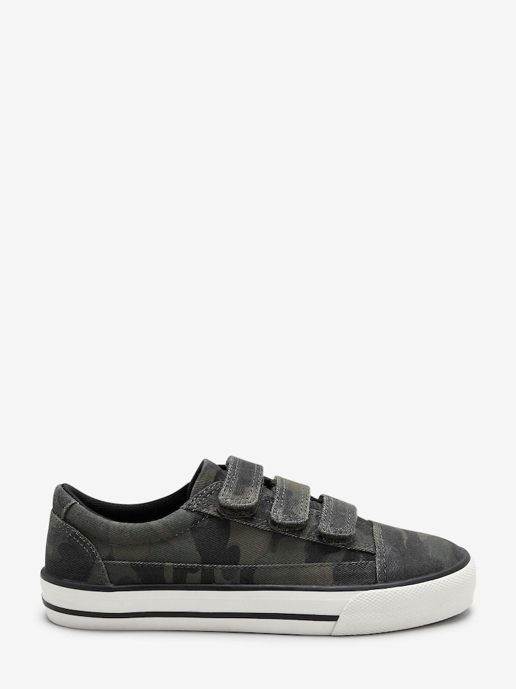 Khaki Camouflage Wide Fit (G) Strap Touch Fastening Shoes - Image 1 of 5