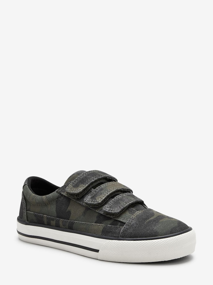Khaki Camouflage Wide Fit (G) Strap Touch Fastening Shoes - Image 2 of 5
