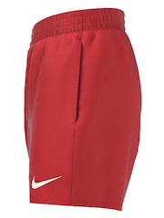 Nike Red 4 Inch Essential Volley Swim Shorts - Image 5 of 7
