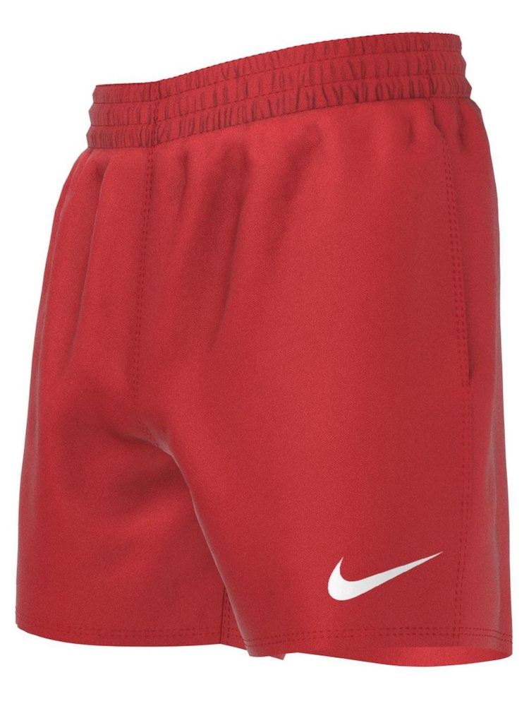 Nike Red 4 Inch Essential Volley Swim Shorts - Image 6 of 7