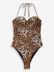 Guess Natural Animal Print Swimsuit - Image 1 of 1
