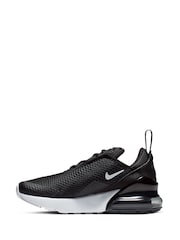 Nike Black/White Junior Air Max 270 Trainers - Image 3 of 6