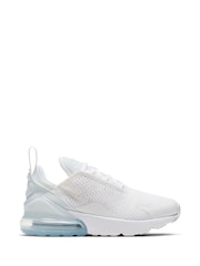 Nike White/Aqua Junior Air Max 270 Trainers - Image 1 of 5