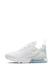 Nike White/Aqua Junior Air Max 270 Trainers - Image 2 of 5