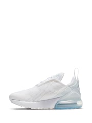 Nike White/Aqua Junior Air Max 270 Trainers - Image 4 of 5