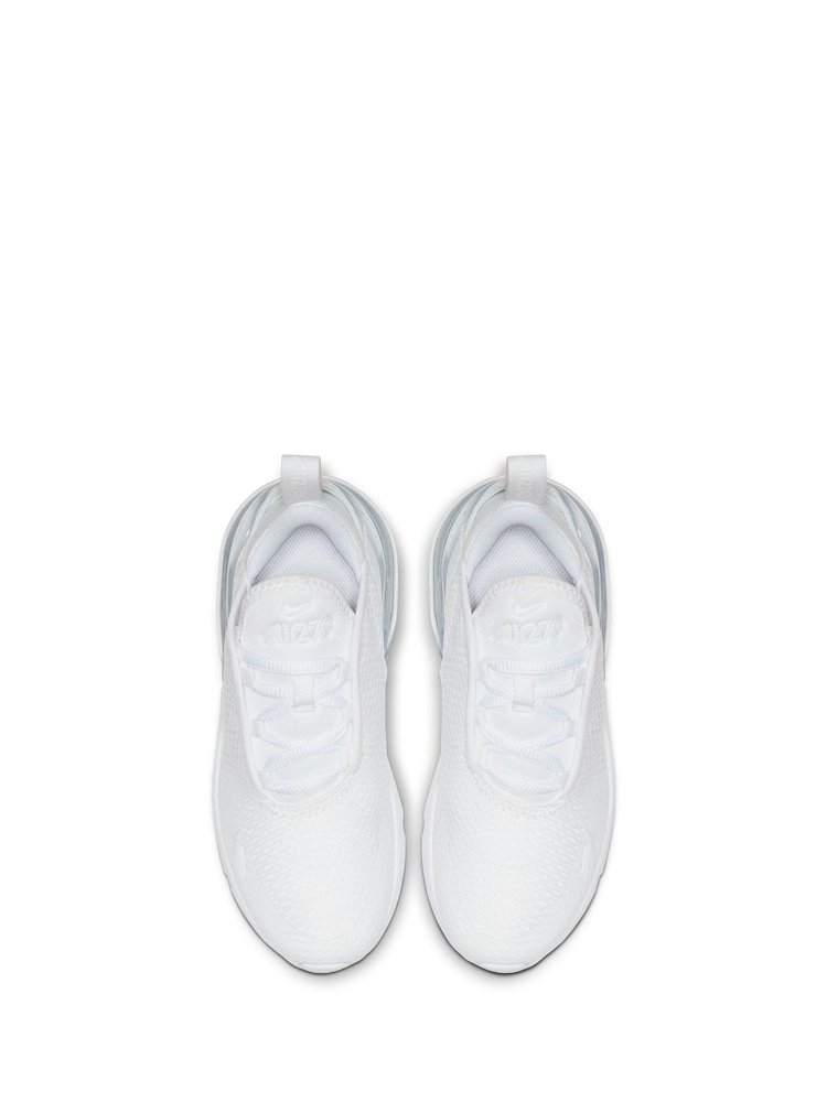 Nike White/Aqua Junior Air Max 270 Trainers - Image 5 of 5