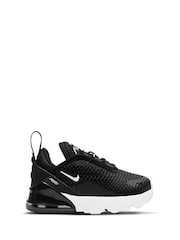 Nike Black & White Infant Air Max 270 Trainers - Image 1 of 9