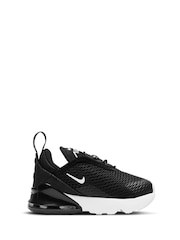 Nike Black & White Infant Air Max 270 Trainers - Image 3 of 9