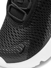 Nike Black & White Infant Air Max 270 Trainers - Image 9 of 9