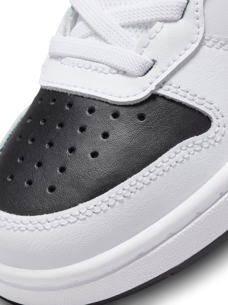 Wit/rood - Nike - Junior Court Borough halfhoge sneakers - Image 10 of 11