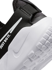 Nike Black/White Flex Runner Youth Trainers - Image 10 of 10