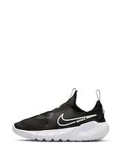 Nike Black/White Flex Runner Youth Trainers - Image 2 of 10