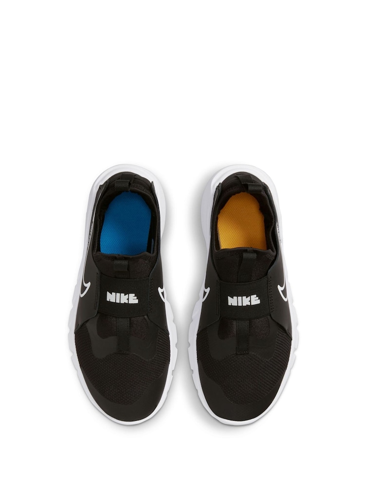 Czarny/biały - Nike Flex Runner Youth Trainers - Image 6 of 10