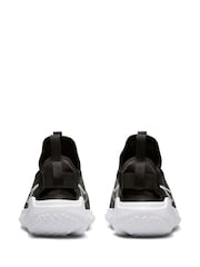 Nike Black/White Flex Runner Youth Trainers - Image 8 of 10