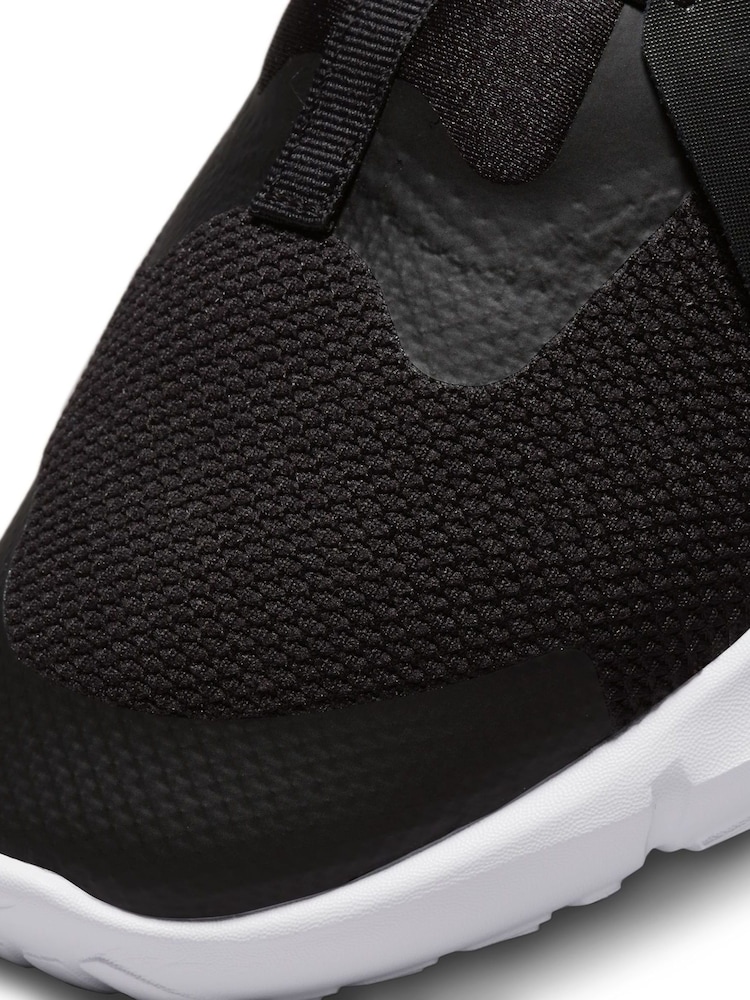 Czarny/biały - Nike Flex Runner Youth Trainers - Image 9 of 10