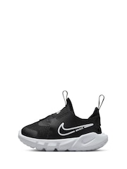 Nike Black/White Flex Runner 2 Infant Trainers - Image 2 of 9