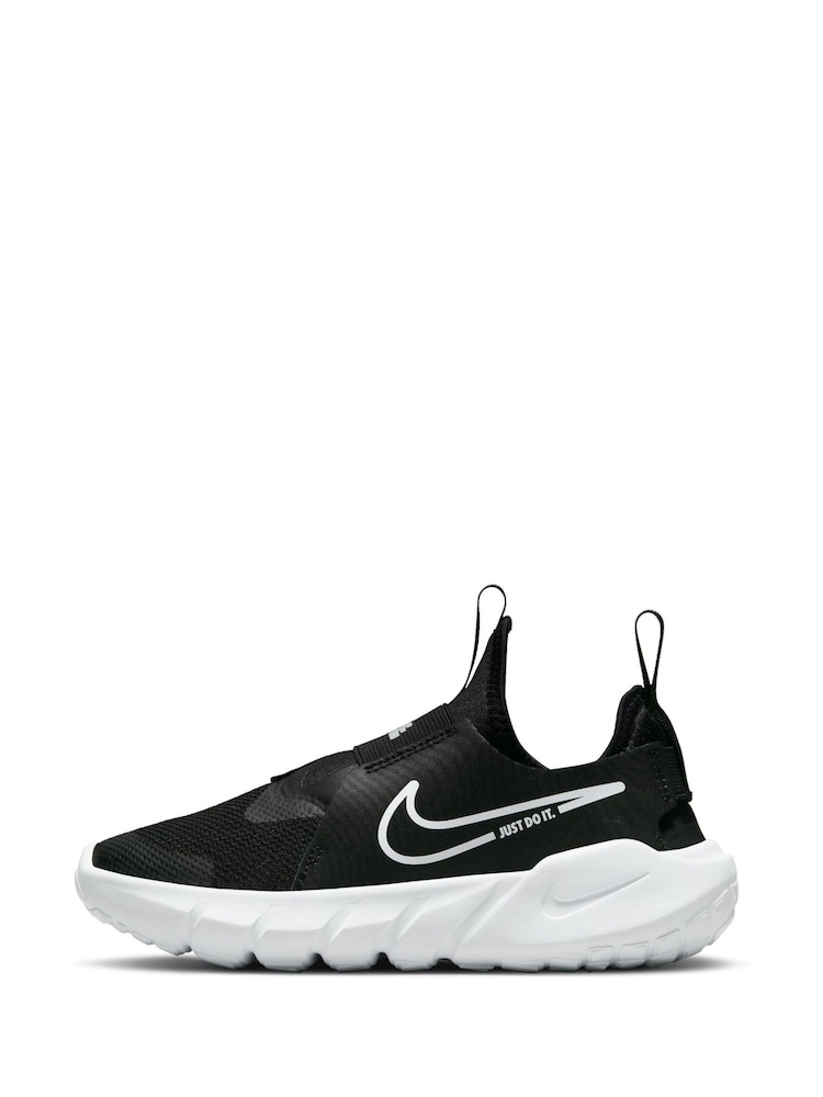 Czarny/biały - Nike Flex Runner 2 Junior Trainers - Image 5 of 13