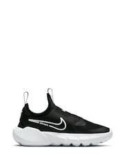 Nike Black/White Flex Runner 2 Junior Trainers - Image 6 of 13
