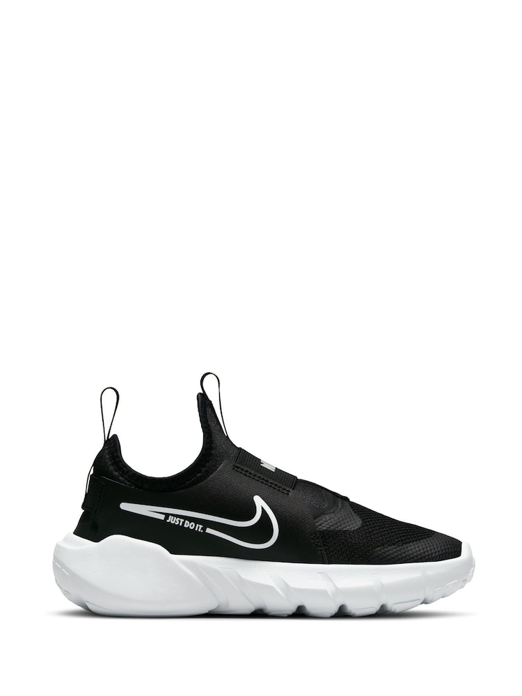 Czarny/biały - Nike Flex Runner 2 Junior Trainers - Image 6 of 13