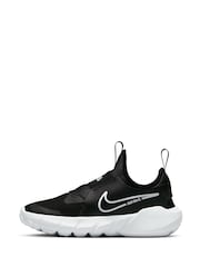 Nike Black/White Flex Runner 2 Junior Trainers - Image 7 of 13