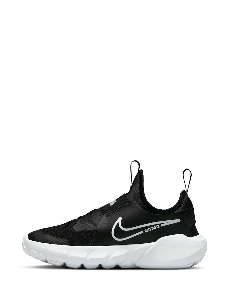 Czarny/biały - Nike Flex Runner 2 Junior Trainers - Image 7 of 13